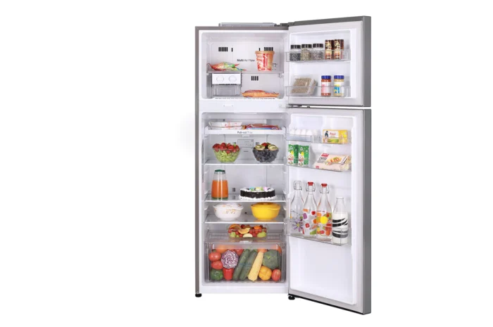 LG 335L 2 Star Frost-Free Smart Inverter Double-Door Convertible Refrigerator Shiny Steel (GL-I372RPZY) - Image 9
