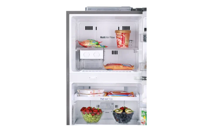 LG 335L 2 Star Frost-Free Smart Inverter Double-Door Convertible Refrigerator Shiny Steel (GL-I372RPZY) - Image 11