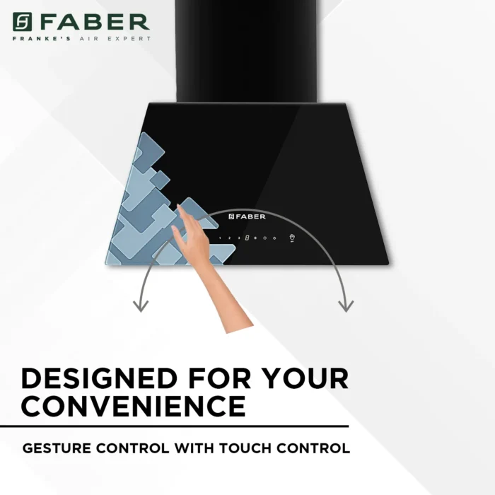 Faber HOOD JARVIS HC SC BK 60 Auto Clean Wall Mounted Chimney - Image 4
