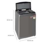 LG 7 kg Fully Automatic Top Load Black  (T70SJMB1Z) - Image 5