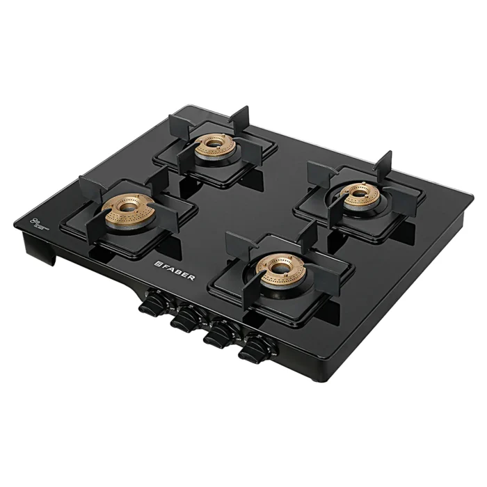 Faber LAZER 4BB BK Glass Manual Gas Stove  (4 Burners) - Image 4