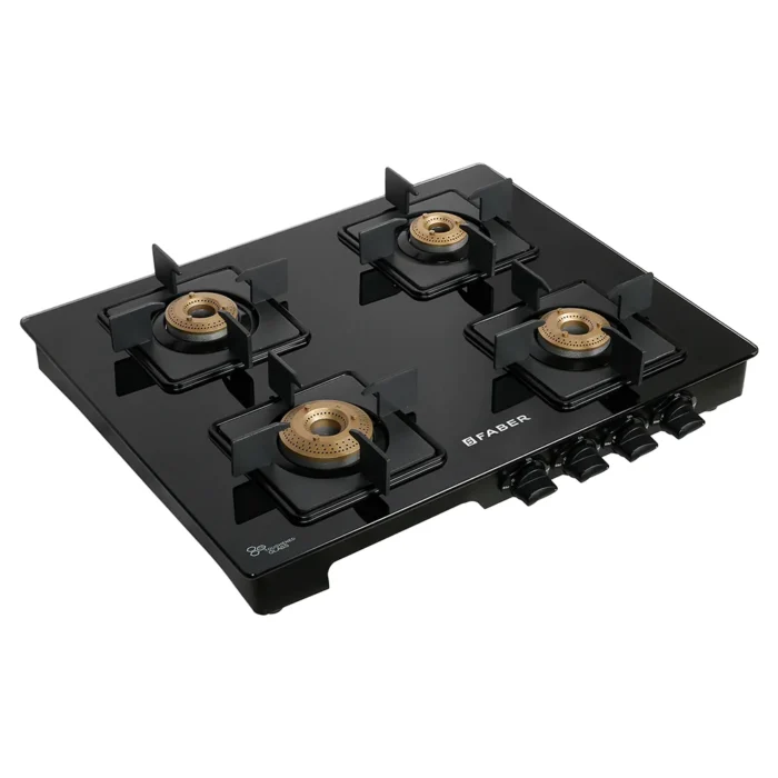 Faber LAZER 4BB BK Glass Manual Gas Stove  (4 Burners) - Image 3