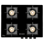 Faber LAZER 4BB BK Glass Manual Gas Stove  (4 Burners) - Image 2