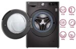 LG 10.5 / 7.0 kg Inverter Wi-Fi with with Allergy care Washer with Dryer with In-built Heater Black  (FHD1057STB) - Image 10