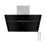 Faber HOOD BOLT PRO FL SW SC BK 90 Auto Clean Wall Mounted Chimney  (Black 1500 CMH)