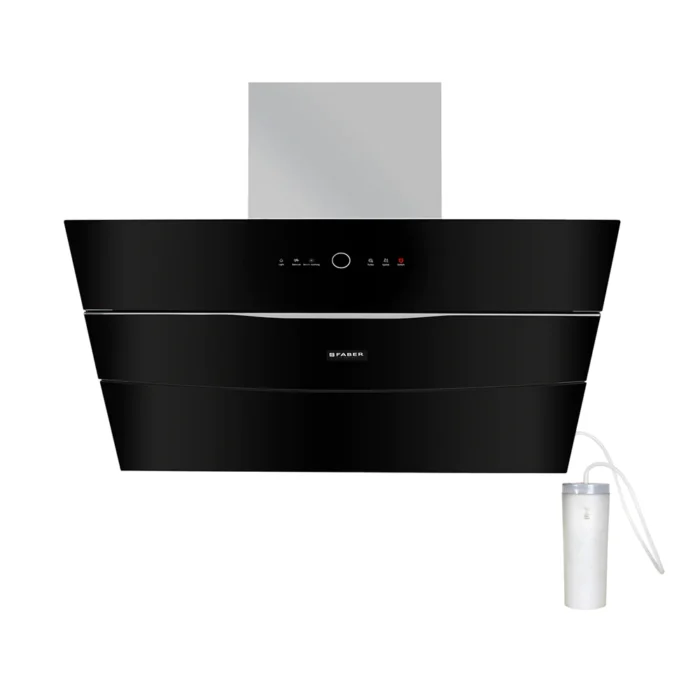 Faber HOOD BOLT PRO FL SW SC BK 90 Auto Clean Wall Mounted Chimney  (Black 1500 CMH) - Image 1