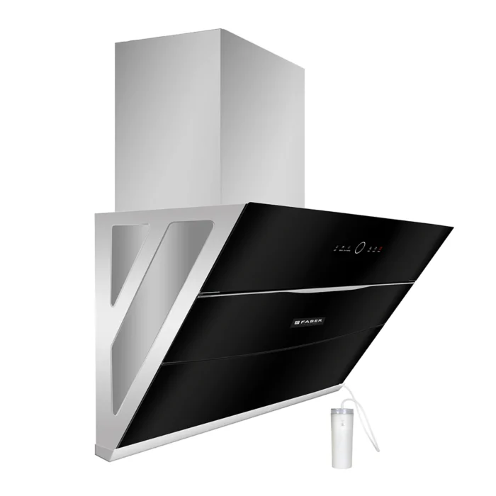 Faber HOOD BOLT PRO FL SW SC BK 90 Auto Clean Wall Mounted Chimney  (Black 1500 CMH) - Image 3