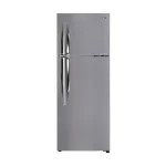 LG 284L 2 Star Frost Free Inverter Double Door with Door Cooling Refrigerator Shiny Steel (GL-C302KPZY)