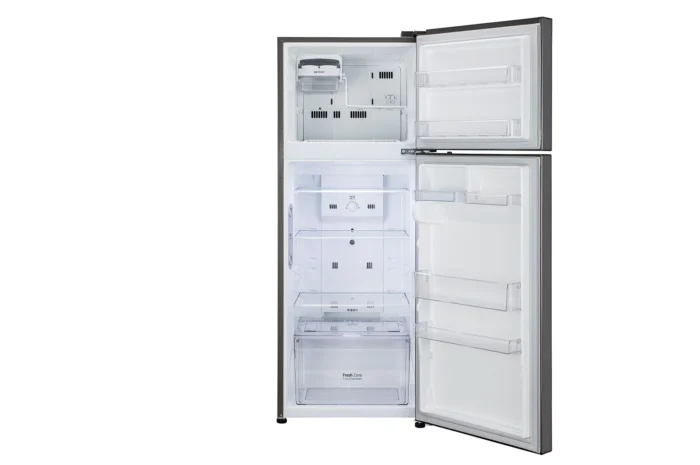 LG 308L 2 Star Frost Free Inverter Double Door with Door Cooling Refrigerator Shiny Steel (GL-C322KPZY) - Image 8