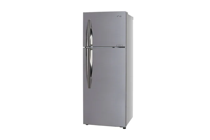 LG 308L 2 Star Frost Free Inverter Double Door with Door Cooling Refrigerator Shiny Steel (GL-C322KPZY) - Image 3