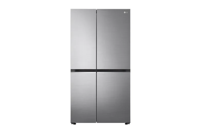 LG 694 Litres Frost Free Side by Side Refrigerator with Door Cooling Plus Technology Platinum Silver (GC-B257SLUV) - Image 1