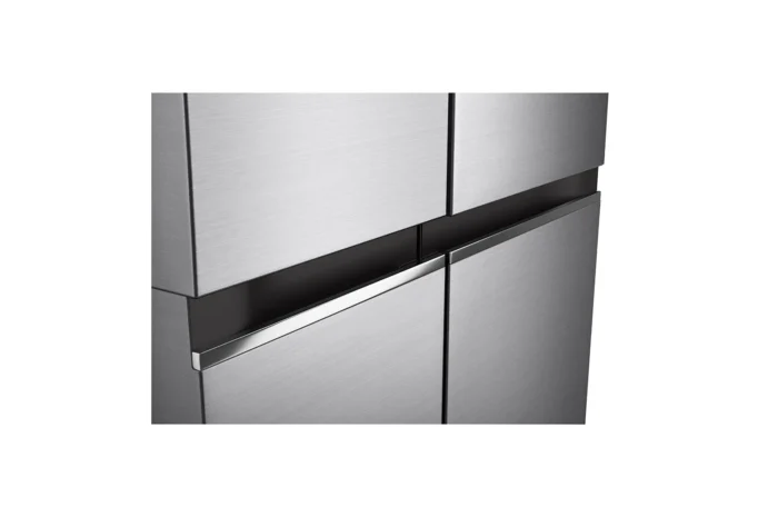 LG 694 Litres Frost Free Side by Side Refrigerator with Door Cooling Plus Technology Platinum Silver (GC-B257SLUV) - Image 8