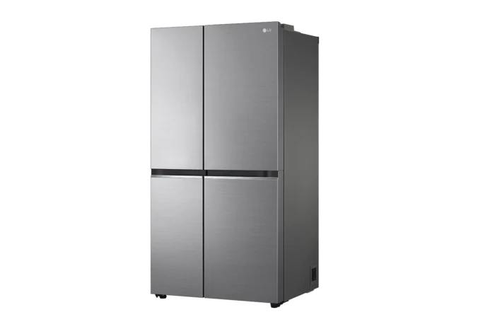LG 694 Litres Frost Free Side by Side Refrigerator with Door Cooling Plus Technology Platinum Silver (GC-B257SLUV) - Image 2