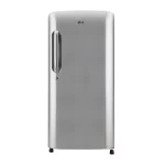 LG 190L 3 Star Direct-Cool Single Door Refrigerator Shiny Steel (GL-B201APZD)
