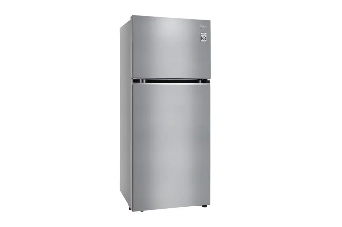 LG 360L 2 Star Frost Free Smart Inverter Double Door Refrigerator Dazzle Steel (GL-N382SDSY) - Image 2