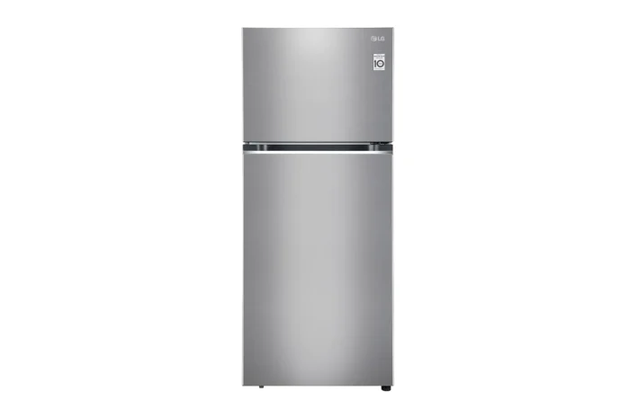 LG 360L 2 Star Frost Free Smart Inverter Double Door Refrigerator Dazzle Steel (GL-N382SDSY) - Image 1