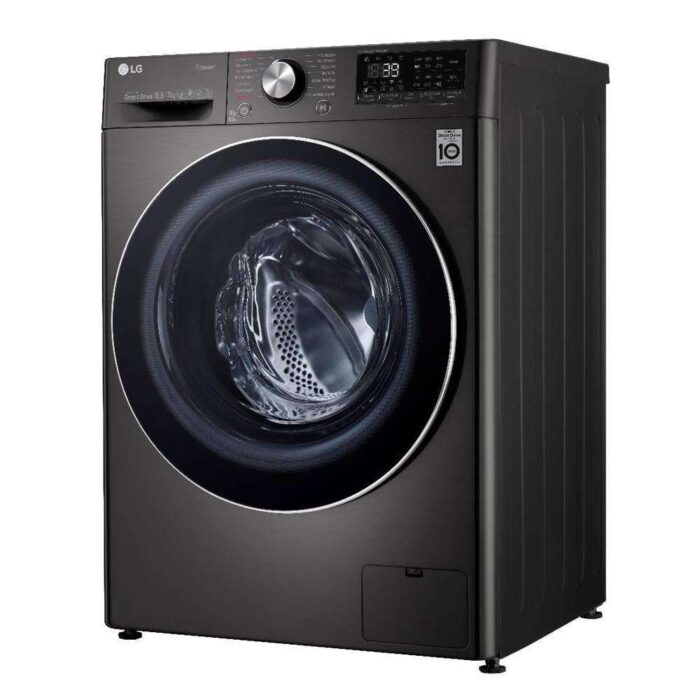 LG 10.5 / 7.0 kg Inverter Wi-Fi with with Allergy care Washer with Dryer with In-built Heater Black  (FHD1057STB) - Image 3