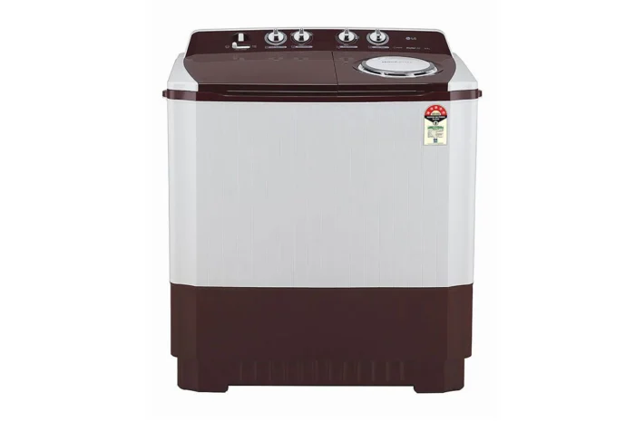 LG 10 kg Semi Automatic Top Load Maroon, White  (P1050SRAZ) - Image 1
