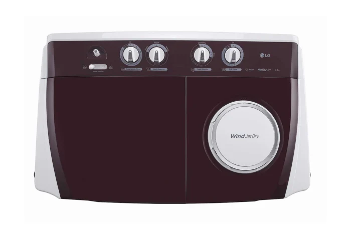 LG 10 kg Semi Automatic Top Load Maroon, White  (P1050SRAZ) - Image 5
