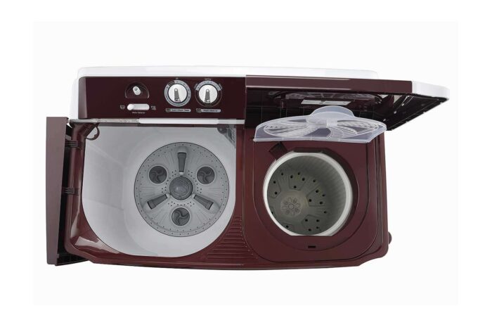LG 10 kg Semi Automatic Top Load Maroon, White  (P1050SRAZ) - Image 4
