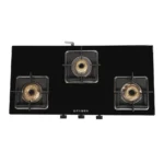 Faber REMO 3BB BK Glass Manual Gas Stove  (3 Burners)