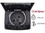 LG 7 kg Fully Automatic Top Load Black  (T70SJMB1Z) - Image 2
