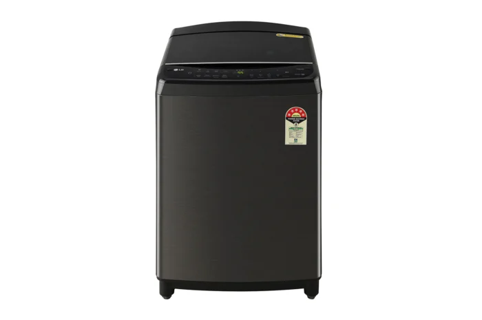 LG 10 kg Fully Automatic Top Load with In-built Heater Black  (THD10SWP) - Image 1