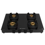 Faber Onyx 4BB BK CI Glass Manual Gas Stove  (4 Burners)