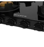 Faber Onyx 4BB BK CI Glass Manual Gas Stove  (4 Burners) - Image 3