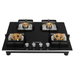 Faber Hobtop HTG 654 CRS BR CI Glass Automatic Hob  (4 Burners)