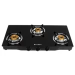 3BB BK AI Steel Automatic Gas Stove  (3 Burners)