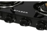 Faber 4 Burner Glass Cooktop Power 4BB BK Manual Ignition Gas Stove (Black) - Image 5