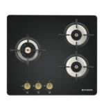 Faber Maxus HT603 CRS BR CI AI Glass Automatic Hob  (3 Burners)