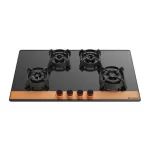 Faber Hob/Hobtop Utopia HT 804 BR CI Glass Automatic Hob  (4 Burners)