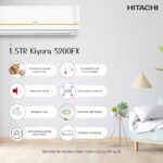 Hitachi Split Ac - 1.5 Ton Kiyora 5200Fx I Fresh Inverter Kiyora RSRG518FFEO - Image 6