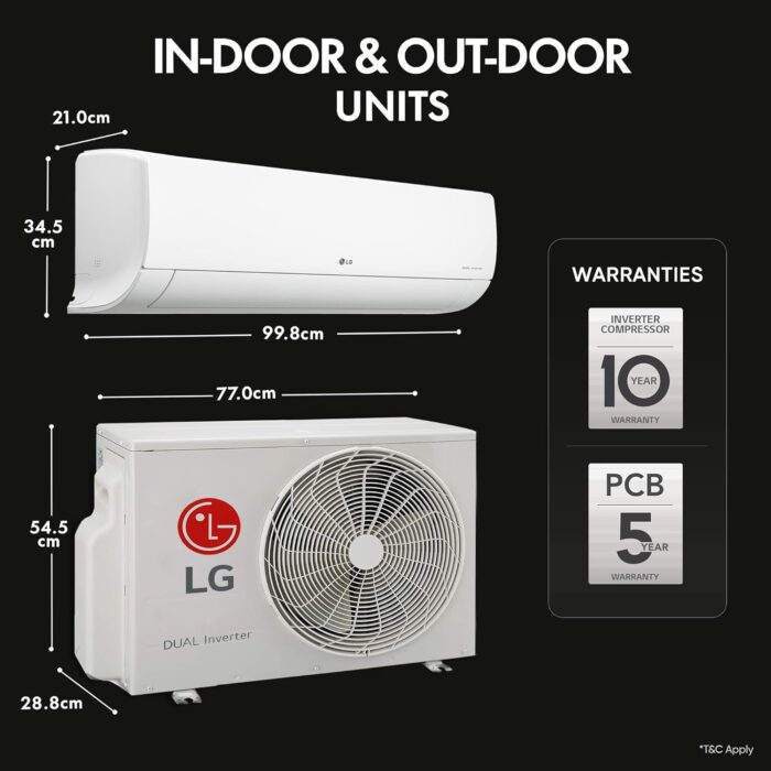 LG 1.5 Ton 5 Star AI+ DUAL Inverter Wi-Fi Split AC (RS-Q19RWZE, Copper Condenser) - Image 11