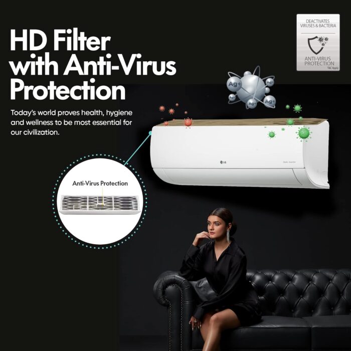LG 1.5 Ton 5 Star AI+ DUAL Inverter Wi-Fi Split AC (RS-Q19RWZE, Copper Condenser) - Image 15