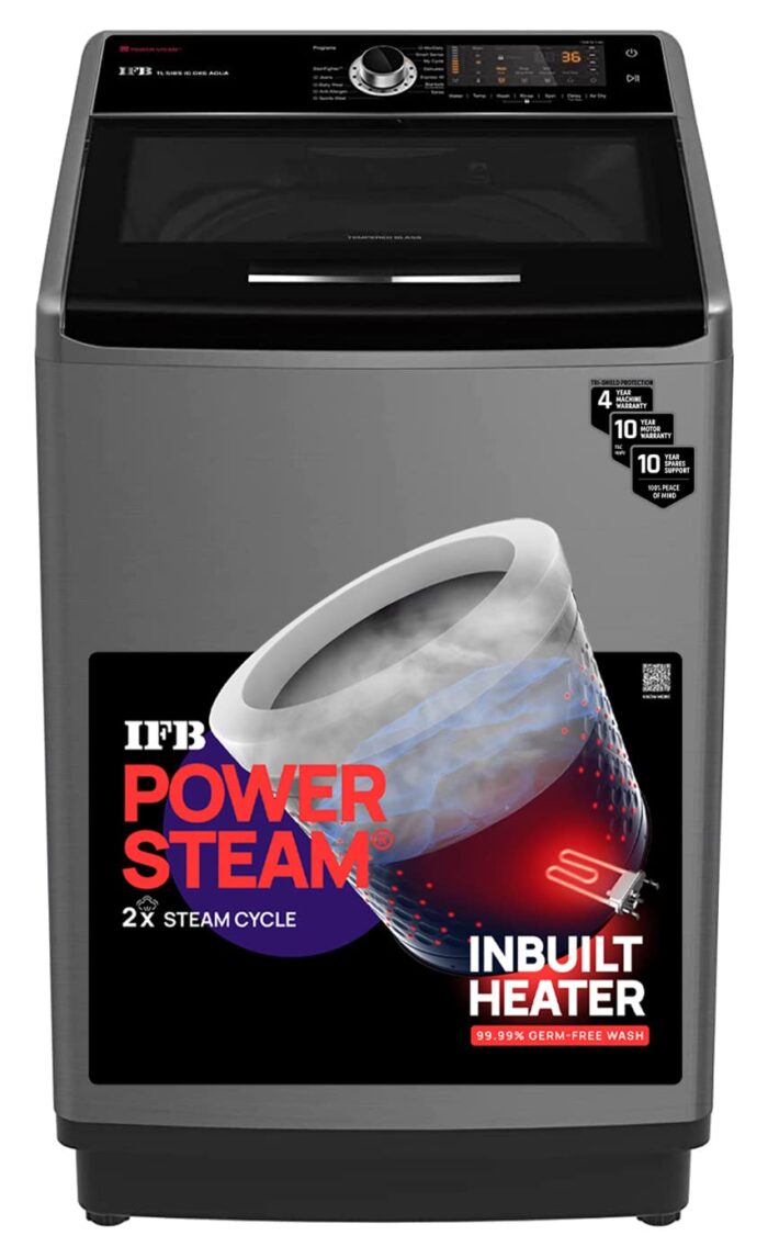 IFB 10 kg Fully Automatic Top Load with In-built Heater Black, Grey  (TL - SIBS 10Kg Aqua) - Image 8