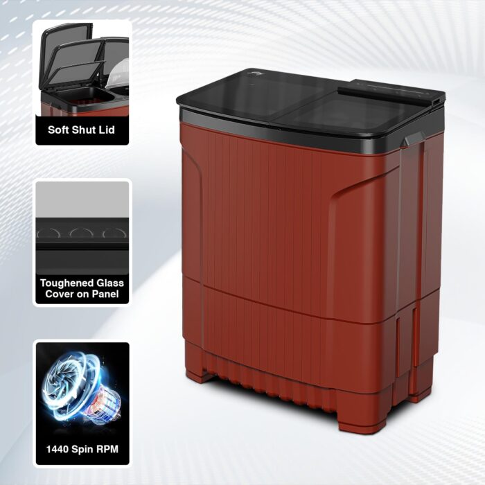 Godrej 8 kg 5 Star Semi-Automatic Top Loading Washing Machine (WSEDGE ULT 80 5.0 DB2M CSRD) - Image 6