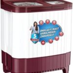 Intex 9 kg Semi Automatic Top Load Washing Machine Maroon, White (SA90RDFG)
