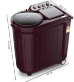 Whirlpool 7.5 Kg 5 Star Semi Automatic Washing Machine (Ace 7.5 Super Soak Wine Dazzle) 30274 - Image 7